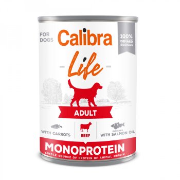 Calibra Dog Life Adult Beef with carrots 400g