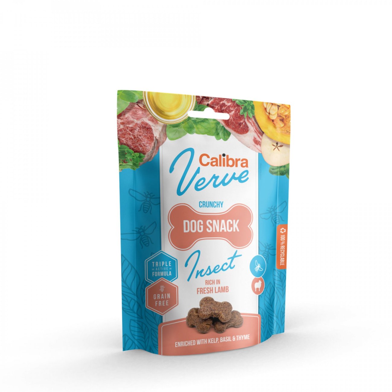 Calibra Dog Verve Crunchy Snack Insect&Fresh Lamb 150g