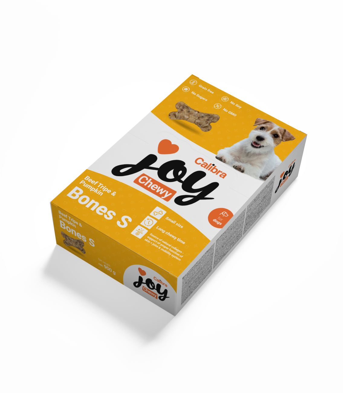 Calibra Joy Dog Chewy Beef Tripe & Pumpkin Bones S 900g