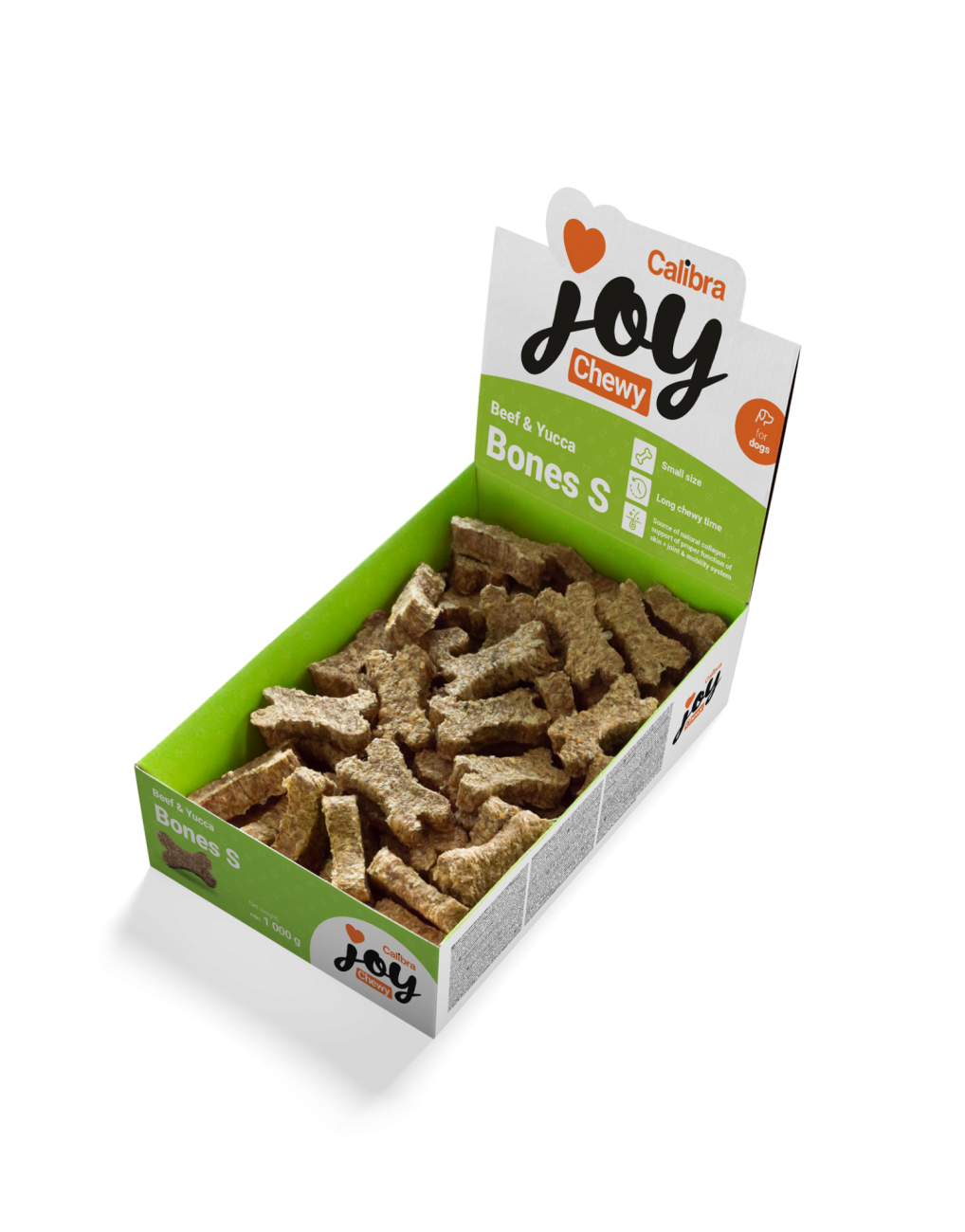 Calibra Joy Dog Chewy Beef & Yucca Bones S 1000g