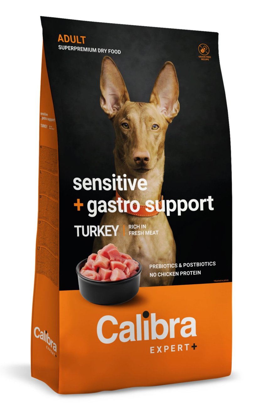 Calibra Dog EXPERT+ Adult Sensitive & Gastro Support 12kg